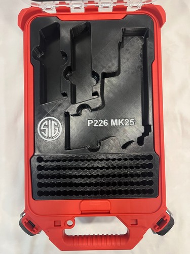 Sig Sauer P226 MK25 Insert for Milwaukee Packout – Holds 2 Mags + 95 Rounds - Picture 1 of 6