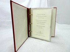 Graphic Image Photo Album Leather Cover Small 5x7" Ring Binder 36 Prints Red 70