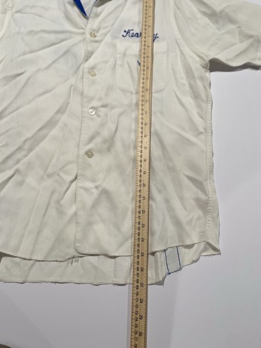 Vintage King Louie by Holiday Bowling Shirt Roehr Products 1950s White Men’s M - Picture 10 of 13