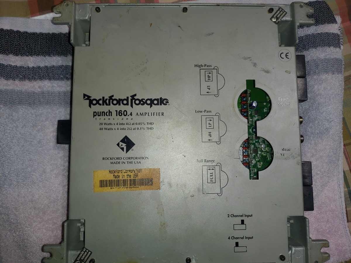 Rockford Fosgate Punch 160.4 Car Amp 4ch 4 channel Old School 