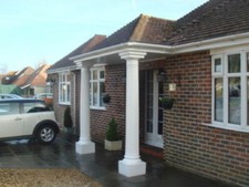 Door Column Pillar Decorative Front Door Fluted Columns Pillars White Fibreglass