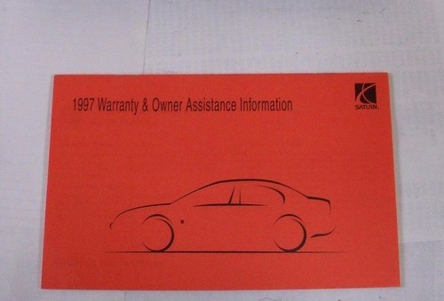 1997 SATURN OWNER'S MANUAL HARDCOVER, HANDBOOK 3/PC SET / GOOD CONDITION / OEM - Picture 3 of 5