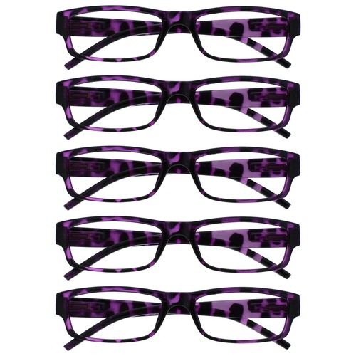Value Multi 5 Packs Reading Glasses Mens Womens Lightweight UV Reader RRRRR32 - Picture 17 of 30
