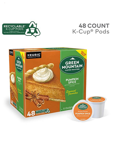 Green Mountain Coffee Pumpkin Spice K-Cup Pod x48 BB 7/22 Keurig 611247361689 - Picture 1 of 4