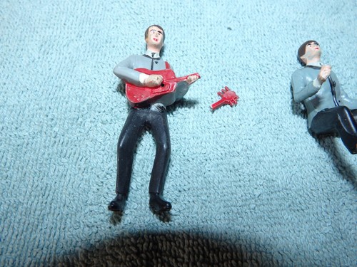4 Vintage 60er Jahre Beatles Kunststoff Kuchen Topper Wilton Co - Bild 4 von 10