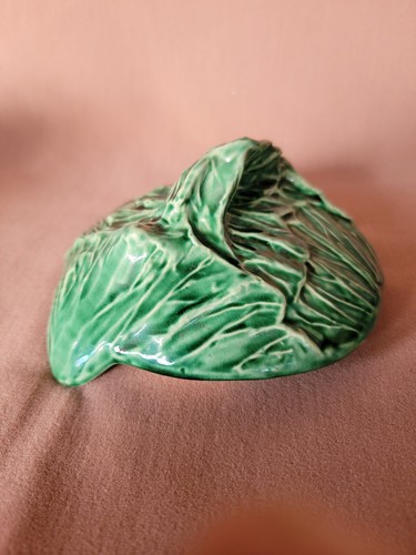 Vintage McCoy Green Cabbage Grease Jar/Pot LID ONLY - Imagen 6 de 15