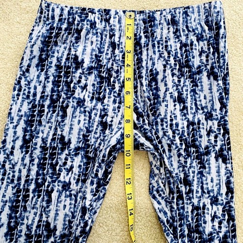 NoBo No Boundaries Junior Girls Size Large (11-13) Leggings Blue Tie Dye Stretch - Picture 4 of 6