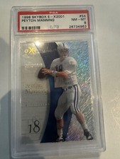 1998 Skybox E-X2001 Peyton Manning Rookie Card #54. PSA 8 NM-MT