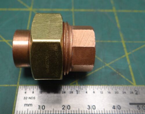 Nibco Straight Union Coupling 633W-1/2 1/2" x 1/2" Copper Tube Size Female Sweat - Picture 2 of 12