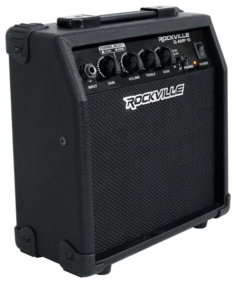 Rockville G-AMP 10 Watt Guitar Amplifier Amp With Bluetooth + Clean/Distortion - Image 3 of 4