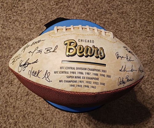 2003-2004 Chicago Bears Limited Edition Printed Signed Football. - Picture 3 of 7