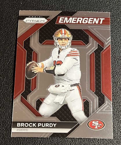 BROCK PURDY 2023 PANINI PRIZM EMERGENT INSERT H-2 SAN FRANCISCO   49ERS SP X - Picture 1 of 2