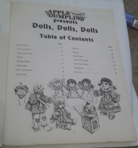 Apple Dumplins' Presenta Muñecas, Muñecas, Muñecas Instrucciones y Patrones Nuevo de Lote Antiguo - Imagen 3 de 5