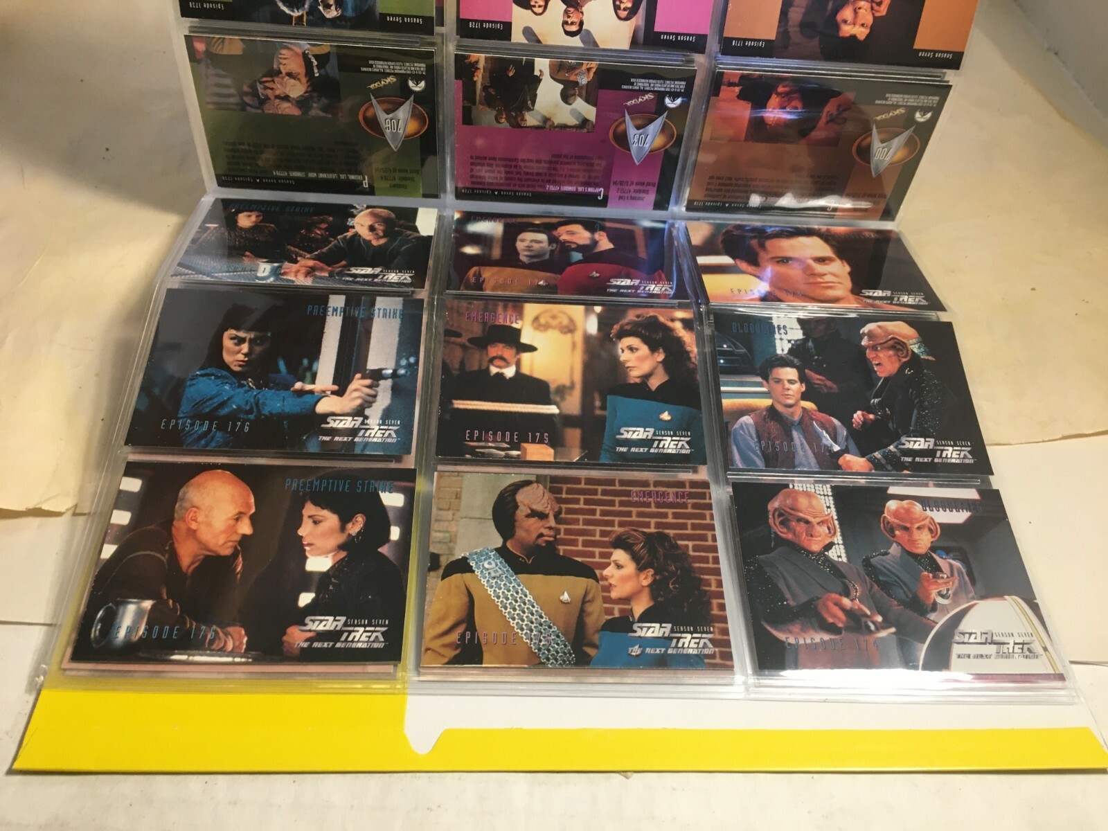 STAR TREK THE NEXT GENERATION SEASON 7 (1999) Complete Trading Card Set #637-739 - Picture 8 of 11