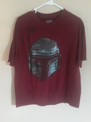 Star Wars Bounty Hunter BOBA FETT Graphic Burgundy T-Shirt Gr. XL   - Bild 1 von 5
