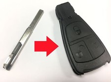 RFC HU64 Schlüsselblatt für Mercedes Fernbedienung C CL E S Klasse W203 W220 W210 W215