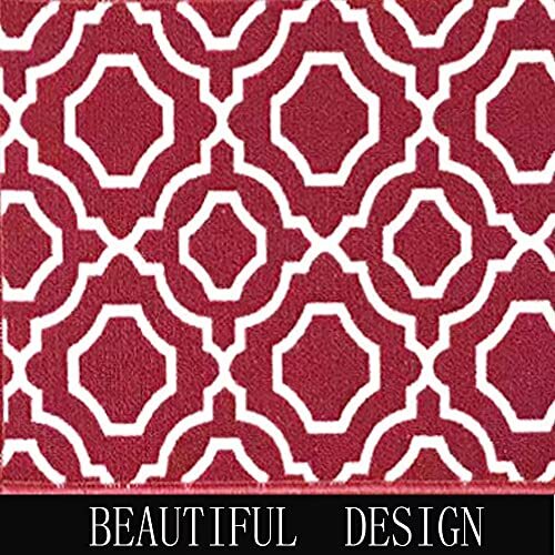 2 Pieces Kitchen Rug Tpr Backing Mat For Doorway Bathroom Runner Rug Set 15"x23 - Picture 4 of 7