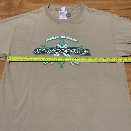 VINTAGE 2007 WWE CHRIS BENOIT CROSSFACE WRESTLING T-SHIRT (Size: L) BANNED MERCH - Picture 4 of 7