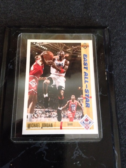 michael jordan 91 92 upper deck all star weekend card 1991 on wooden michael jordan 91 92 upper deck all star weekend card 1991 on wooden
