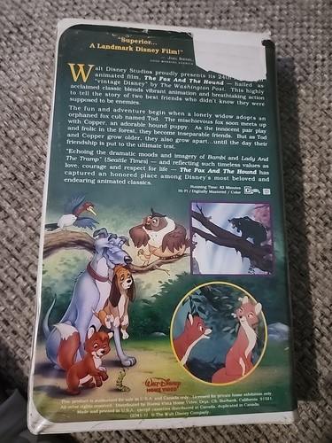The Fox and the Hound- Black Diamond (VHS, 1994) - Picture 6 of 9