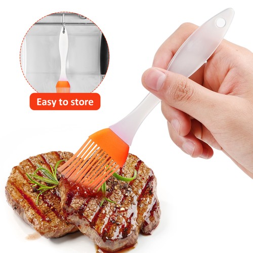 2 Piezas Herramientas de Cocina Flexibles Silicona Premium Prácticos Cepillos para Hornear - Imagen 5 de 11