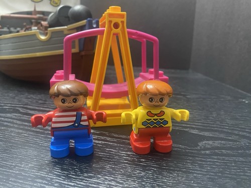 LEGO DUPLO Pírate ship GLOW Sail Cannon Animals Swing People Figures Lot Set - Picture 5 of 11