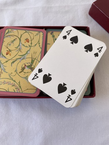 Caspari Doppeldeck importierte Spielkarten Blumendrucke Winterthurer Gärten - Bild 3 von 3