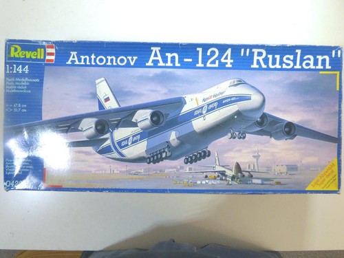 1/144 SUPERB REVELL #04221 VERY RARE HARD TO FIND ANTANOV AN124 RUSLAN & EXTRAS