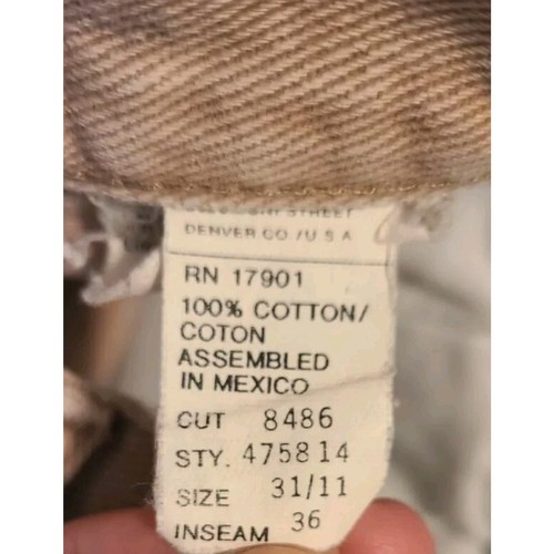 Jeans Rockies Mountain Co. Vintage para mujer 31/11 real 28"x36" tostado - Imagen 7 de 10