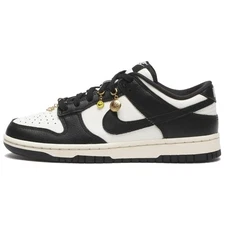 Nike Dunk Abrasion Resistant Low Top Skateboard Shoes Women's Black White