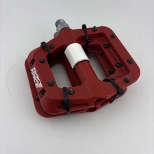 NEW Race Face Chester Flat Pedals Red MTB BMX Durable Nylon 9/16"