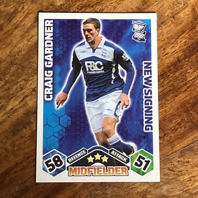 Match Attax Extra 2009/10 Craig Gardner Neu signiert (Beschreibung lesen)