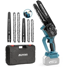 Mini Chainsaw Cordless 6 Inch & 8 Inch for Makita 18V Battery, Brushless Hand...