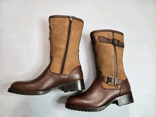 LE CHAMEAU JAMESON LADIES LGTX MARRON BROWN LEATHER & NUBUCK BOOT SZ US 6 EUR 37 - Picture 6 of 10