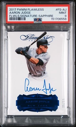 Aaron Judge 2017 Panini Flawless Aaron Judge Auto