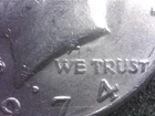 1974 d Kennedy half  dollar DDO FS -101 strong doubling