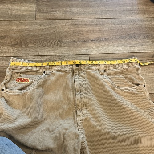 Y2K Empyre Corduroy Tan Relaxed Fit Baggy Wide Leg Skater Pants Sz 38 (40x29) - Picture 4 of 7