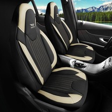 Sitzbezüge passend für Mercedes Benz W124 S123 Schwarz Beige Pilot 6.13