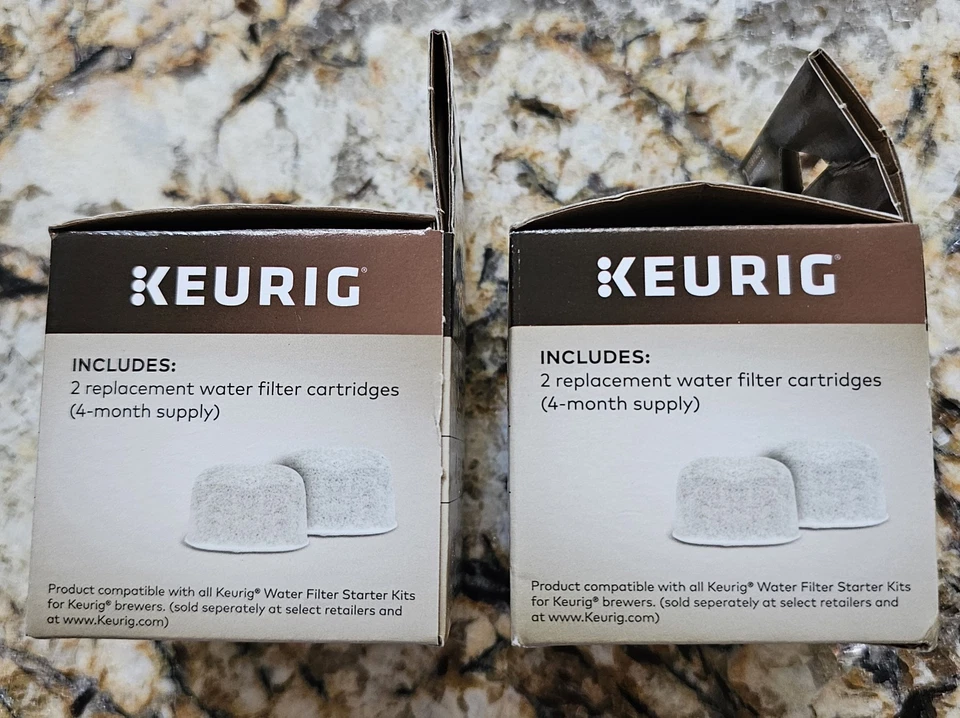 4 cartuchos de filtro de agua Keurig (dos paquetes de 2) para cafeteras Keurig K-Cup Foto 2 de 2