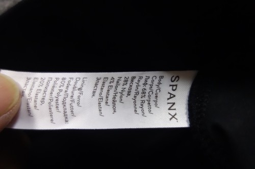 Pantalones Spanx Mujer Medianos Pequeños Negros PerfectFit Ponte Acampanados Elásticos - Imagen 3 de 11