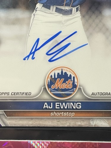 AJ EWING 2024 Topps Pro Debut REFRACTOR PROSPECT - New York Mets RC Lot 10 - Bild 8 von 19