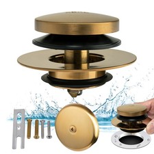 Artiwell Universal Tip Toe Tub Drain Conversion Kit - Bathtub Drain Replaceme...