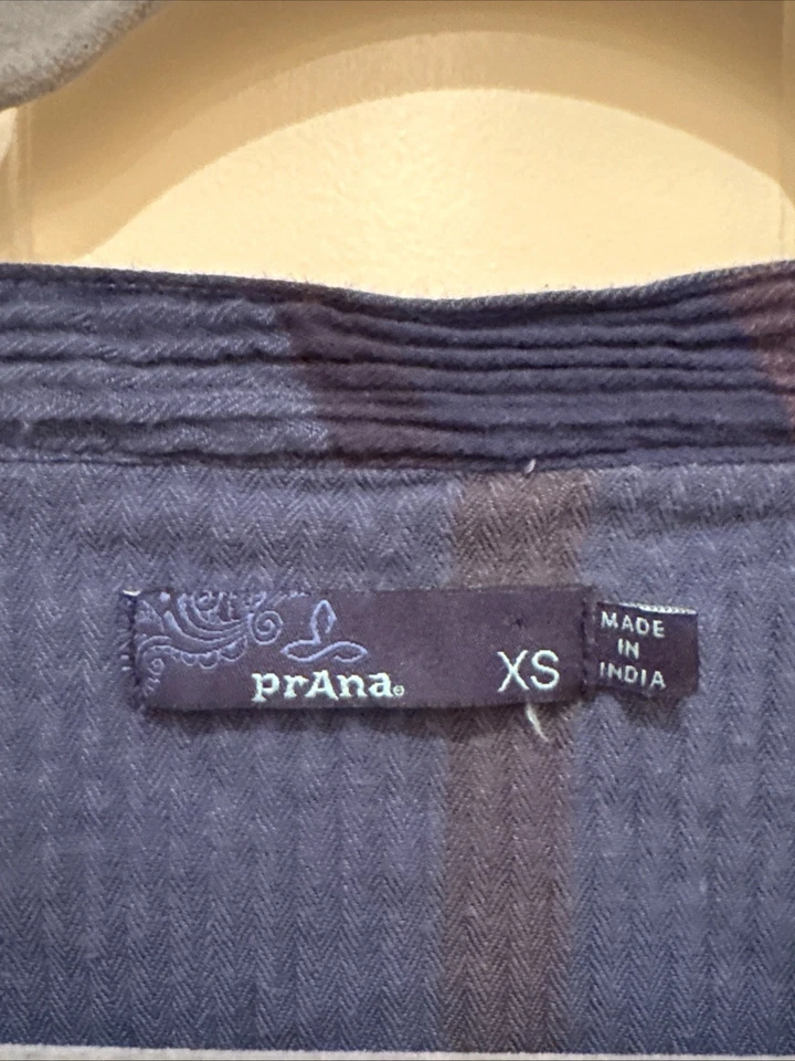 Prana Women's XS Sugar Pine Plaid Smocked Blouson Comfy Casual Cotton Dress - Image 2 of 4