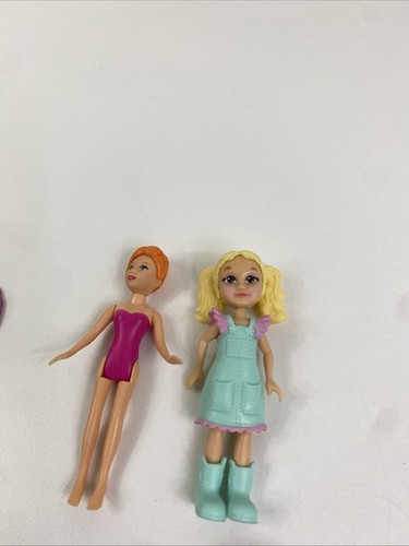 Lote De Colección Polly Pocket 5 Muñecas Ropa Zapatos Accesorios - Imagen 7 de 15