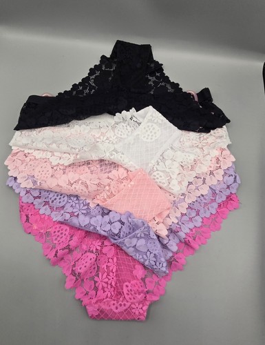 Juicy Couture Gr. M Cheeky Panty All Lace Set/5 Höschen verschiedene Farben Neu mit Etikett - Bild 6 von 9