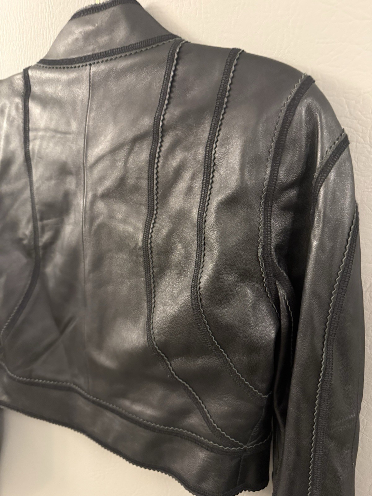 RARE VINTAGE JON Genuine Leather Jacket Women’s Buttery Soft Leather image 6