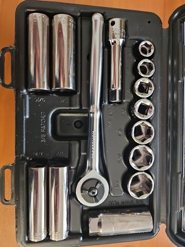 Craftsman EE. UU. 1/4" Drive 14 Piezas SAE Juego de Enchufes Nº 34810 - Imagen 3 de 3