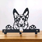 German Shepherd Dog Lead Hanger | Metal Dog Lead Holder | Wall Hook | Dog Lover 