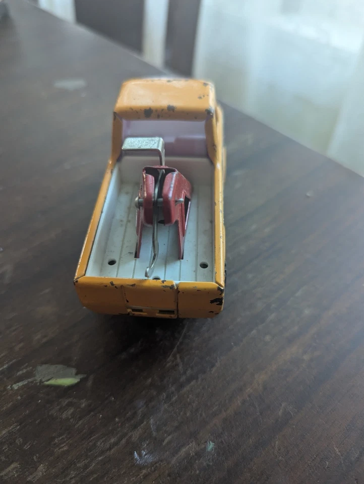 Vintage Buddy L Wrecker Tow Truck Metal Toy Orange/yellow rare color Japan  - Image 4 of 4