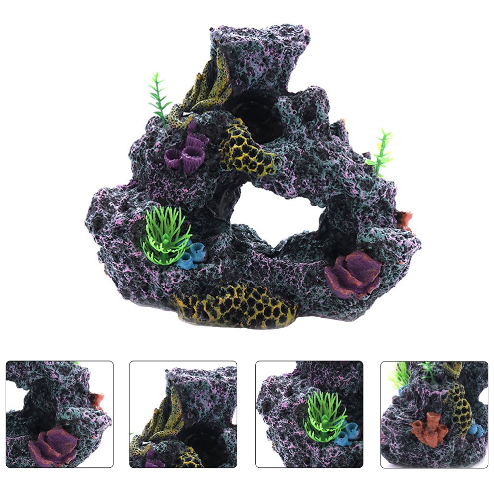 Tank Berg Aquarium Harz Landschaft Decor Aquarium Korallen